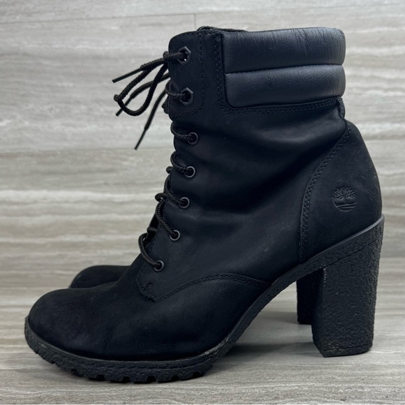 Timberland Tillston Black Nubuck Lace-Up 6in Boots Womens Size 8 - Picture 11 of 11